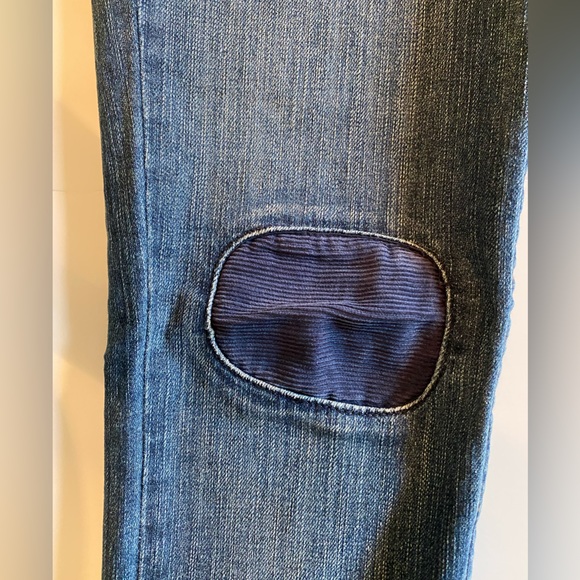 Women’s Levi’s Patchwork Skinny Stretch Vintage Style Blue Jeans, Size 5 Medium - Picture 3 of 8